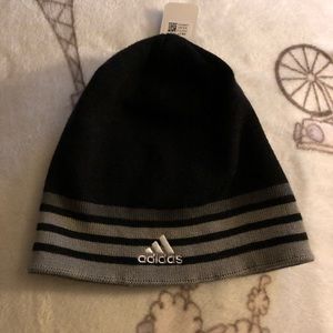 adidas Gray and Black Climawarm Beanie